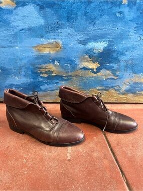 Men's Dark Brown Leather Chukka Boots - Lace-Up Ankle Style